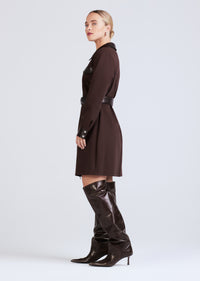 Chocolate Jayda Dress | Women's Dress by Derek Lam 10 Crosby