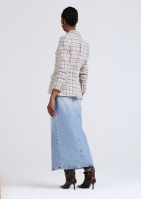 Pink-Blue Multi Kaia Jacket | Womens Jacket by Derek Lam 10 Crosby