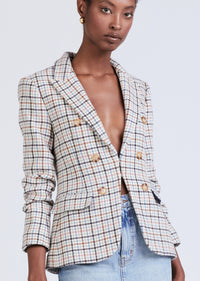 Pink-Blue Multi Kaia Jacket | Womens Jacket by Derek Lam 10 Crosby
