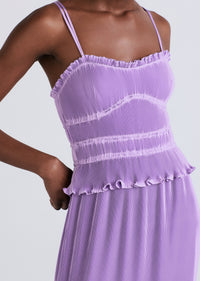 Lavender Brisha Pleated Cami Dress | Women's Dress by Derek Lam 10 Crosby