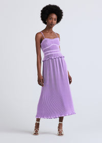 Lavender Brisha Pleated Cami Dress | Women's Dress by Derek Lam 10 Crosby