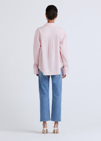 Light Pink Wesley Button Front Shirt | Women's Top by Derek Lam 10 Crosby