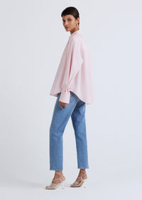 Light Pink Wesley Button Front Shirt | Women's Top by Derek Lam 10 Crosby