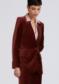 Mahogany Balton Single Breasted Blazer | Women's Jackets by Derek Lam 10 Crosby