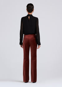 Mahogany Blake Flare Trouser | Women's Pants by Derek Lam 10 Crosby