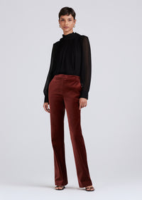 Mahogany Blake Flare Trouser | Women's Pants by Derek Lam 10 Crosby