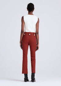 Mahogany Robertson Crop Flare Trousers | Women's Pants by Derek Lam 10 Crosby