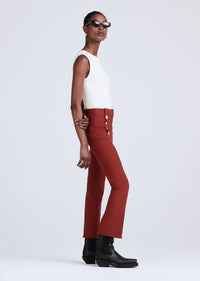 Mahogany Robertson Crop Flare Trousers | Women's Pants by Derek Lam 10 Crosby
