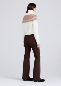 Ivory Marcella Cable Knit And Fair Isle Turtleneck | Women's Top by Derek Lam 10 Crosby