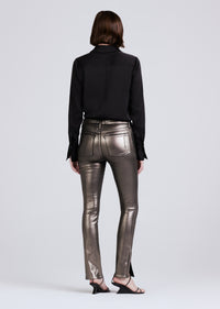 Metallic Coated Kyle High Rise Legging Skinny Jeans | Women's Pants by Derek Lam 10 Crosby