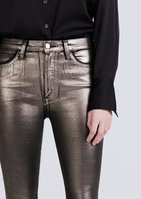 Metallic Coated Kyle High Rise Legging Skinny Jeans | Women's Pants by Derek Lam 10 Crosby