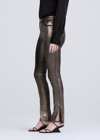 Metallic Coated Kyle High Rise Legging Skinny Jeans | Women's Pants by Derek Lam 10 Crosby