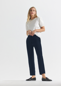 Midnight Crosby Slim Trouser | Women's Pants by Derek Lam 10 Crosby