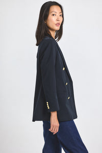 Midnight Walter Double Breasted Jacket | Women's Jackets by Derek Lam 10 Crosby