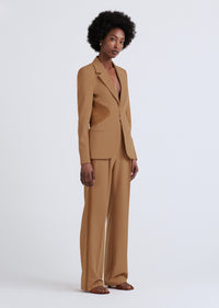 Mocha Jad Crochet Blazer | Women's Jacket by Derek Lam 10 Crosby