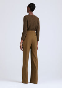 Moss Calypso Pleated Slit Trousers | Women's Pants by Derek Lam 10 Crosby