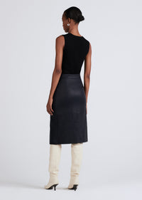 Navy Layla Asymmetrical Skirt | Women's Skirts by Derek Lam 10 Crosby