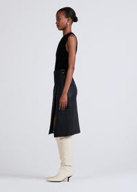 Navy Layla Asymmetrical Skirt | Women's Skirts by Derek Lam 10 Crosby