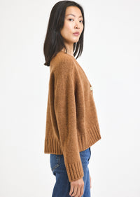 Mocha Mousse Lailah Oversized Cardigan | Women's Top by Derek Lam 10 Crosby