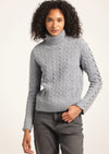 Grey Pippa Lace Up Turtleneck | Women's Top by Derek Lam 10 Crosby