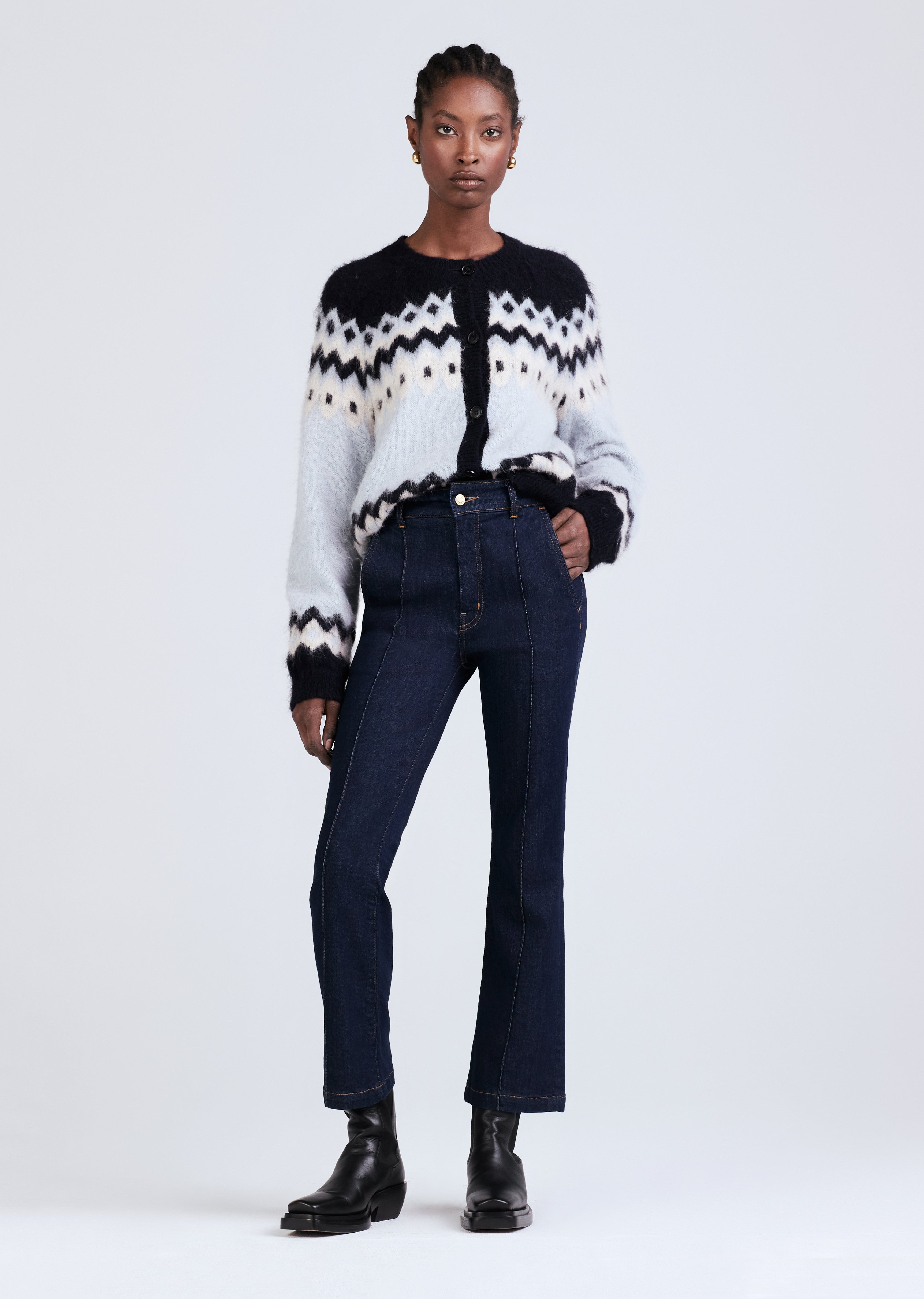 Delilah Tailored Crop Flare Jeans