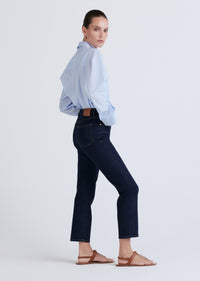 Park Rinse Drew High Rise Crop Straight | Women's Pants by Derek Lam 10 Crosby