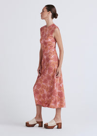 Pink Multi Pamela Sleeveless Slit Dress | Women's Dress by Derek Lam 10 Crosby