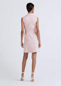 Pink Serena Lace Up Shirt Dress | Women's Dress by Derek Lam 10 Crosby