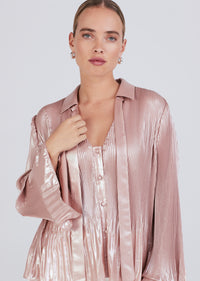 Pink Silver Ellery Long Sleeve Blouse | Women's Pants by Derek Lam 10 Crosby