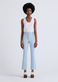 Powder Blue Robertson Crop Flare Trousers | Women's Pants by Derek Lam 10 Crosby