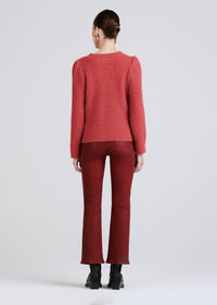 Rhubarb Ryan Puff Sleeve Sweater | Women's Sweater by Derek Lam 10 Crosby