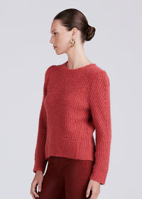 Rhubarb Ryan Puff Sleeve Sweater | Women's Sweater by Derek Lam 10 Crosby