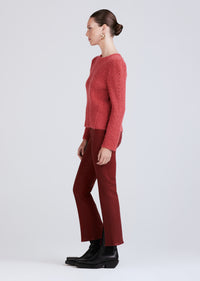 Rhubarb Ryan Puff Sleeve Sweater | Women's Sweater by Derek Lam 10 Crosby