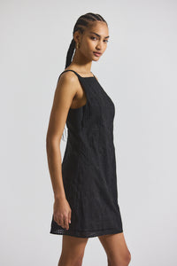 Black Saige Garden Tile Eyelet Mini Dress | Women's Dresses by Derek Lam 10 Crosby