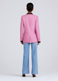 Dusty Mauve Sandra Double Breasted Slit Blazer | Womens Jacket by Derek Lam 10 Crosby