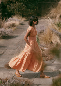 Soft Peach Antara A-Line Dress | Women's Dress by Derek Lam 10 Crosby