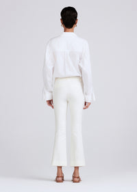 Crosby Crop Flare Trouser - Soft White
