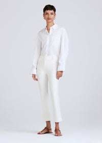 Crosby Crop Flare Trouser - Soft White