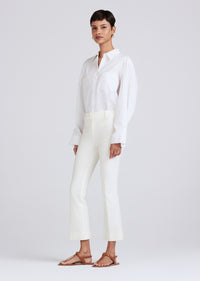 Crosby Crop Flare Trouser - Soft White