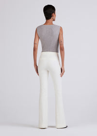 Soft White Crosby Flare Trouser | Women's Pants by Derek Lam 10 Crosby