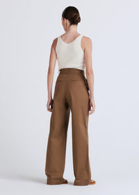 Spanish Olive Baxter Wide Leg Pleated Pants | Women's Pants by Derek Lam 10 Crosby