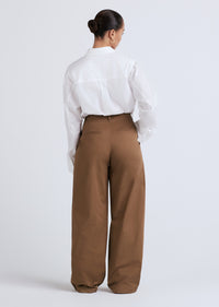 Spanish Olive Baxter Wide Leg Pleated Pants | Women's Pants by Derek Lam 10 Crosby