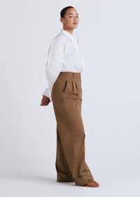 Spanish Olive Baxter Wide Leg Pleated Pants | Women's Pants by Derek Lam 10 Crosby