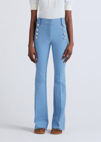 Steel Blue Robertson Flare Trousers | Women's Pants by Derek Lam 10 Crosby