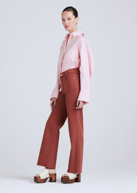 Terra Cotta Faye High Rise Wide Leg | Women's Pants by Derek Lam 10 Crosby