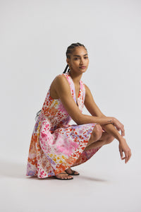 Rose Multi Tia Floral Printed Stretch Linen Mini Dress | Women's Dresses by Derek Lam 10 Crosby