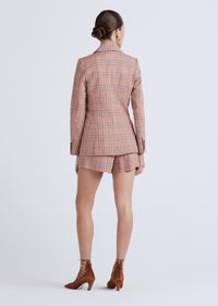 Brown Multi Walter Double Breasted Jacket | Women's Jacket by Derek Lam 10 Crosby
