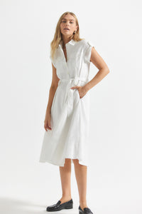 White Kayla Dress | Women's Dress by Derek Lam 10 Crosby