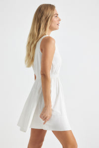 White Tia Dress | Women's Dress by Derek Lam 10 Crosby