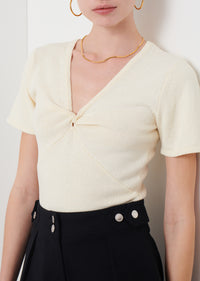 Afterglow Leanna Twist Top | Women's Top by Derek Lam 10 Crosby
